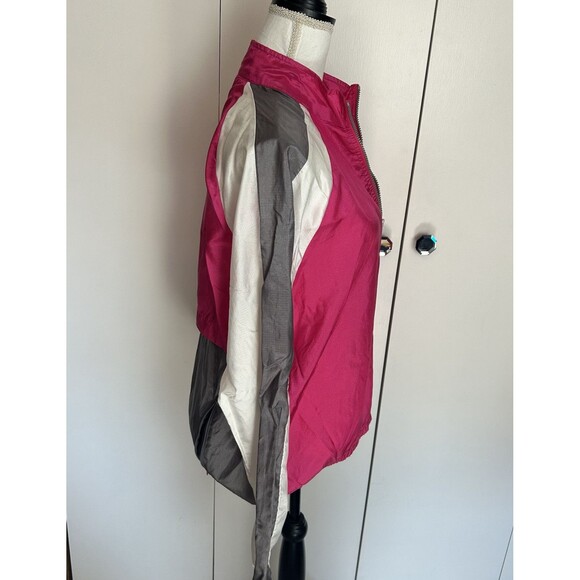 Vintage Nike Windbreaker Track Jacket Medium Half Zip Pink, White & Grey - Picture 4 of 7